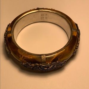 Chinese double dragon bracelet